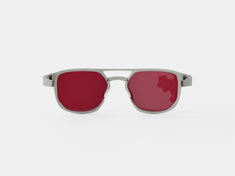 Oakley Latch Alpha - Prizm Sapphire Polarized OO4128 Sport Glasses 3D Model