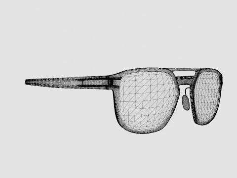 Oakley Latch Alpha - Prizm Sapphire Polarized OO4128 Sport Glasses 3D Model