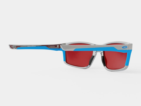 Oakley Mainlink - Sapphire Iridium OO9264 Sport Glasses Modelo 3D