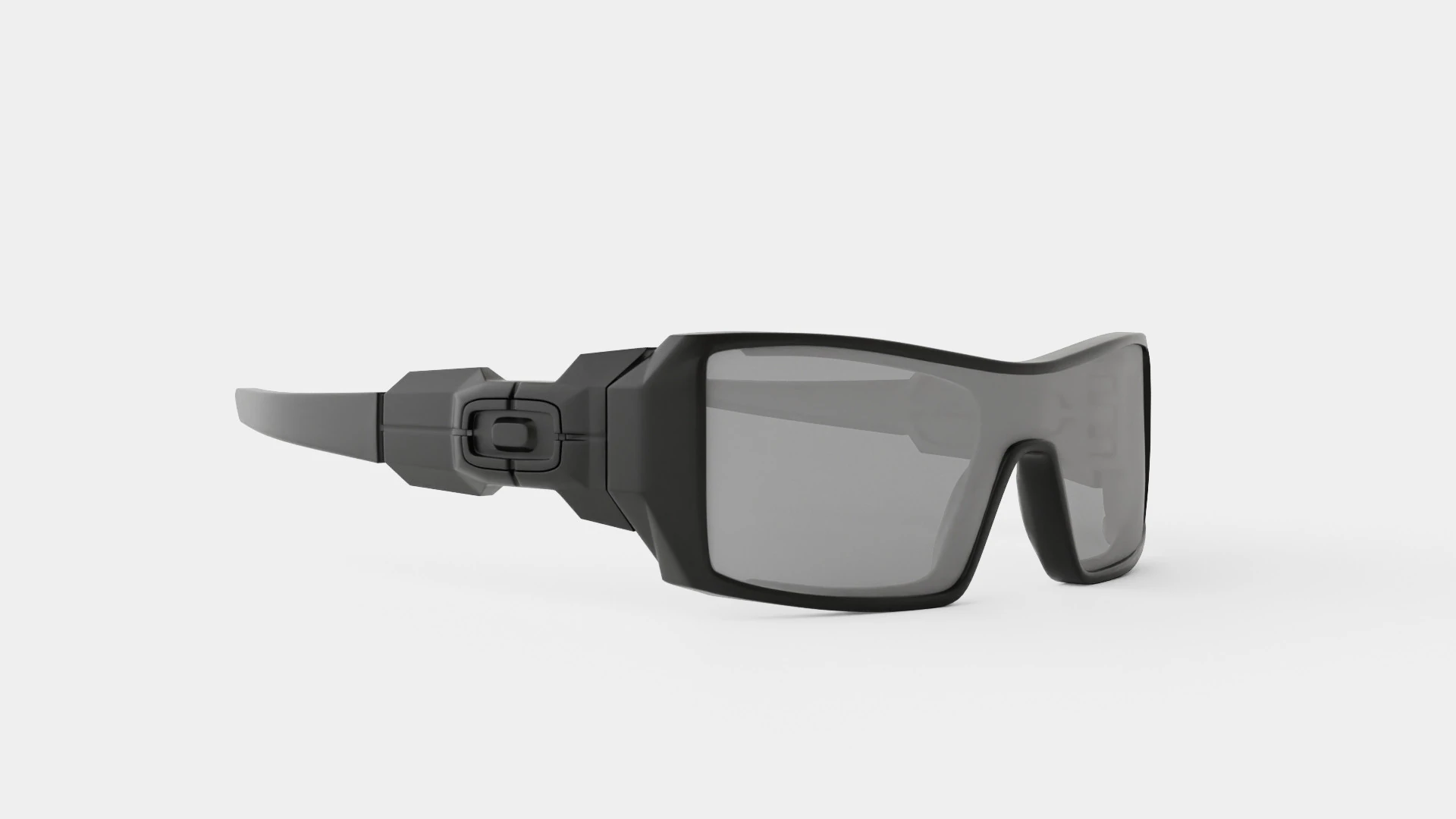 Oakley Oil Rig - Black Iridium OO9081 03 Sport Glasses 3D Model .c4d .max .obj .3ds .fbx .stl .blend 