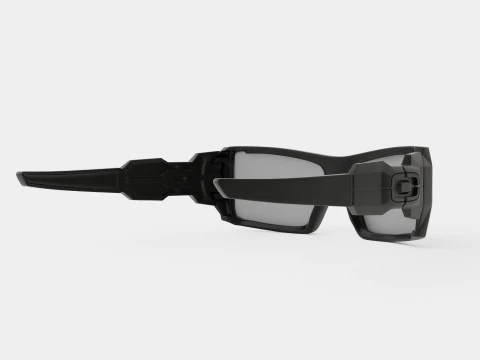 Oakley Oil Rig - Black Iridium OO9081 03 Sport Glasses 3D Model