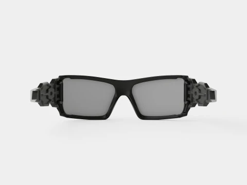 Oakley Oil Rig - Black Iridium OO9081 03 Sport Glasses 3D Model