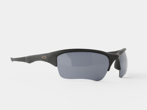 Oakley Quarter Jacket - Grey Polarized OO9200 Sport Glasses 3D Model