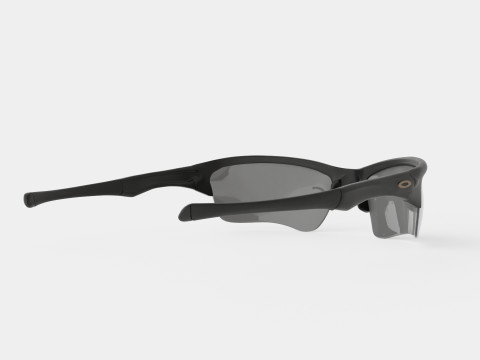 Oakley Quarter Jacket - Grey Polarized OO9200 Sport Glasses 3D 模型