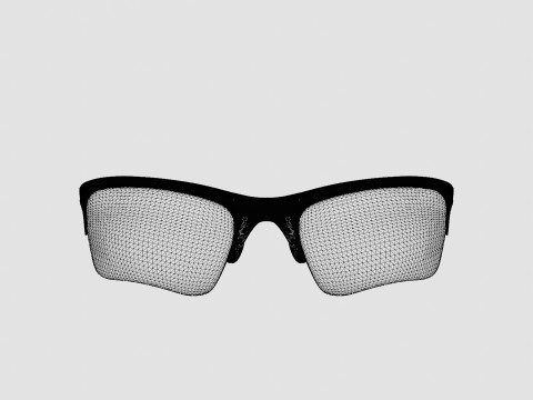 Oakley Quarter Jacket - Grey Polarized OO9200 Sport Glasses 3D 模型