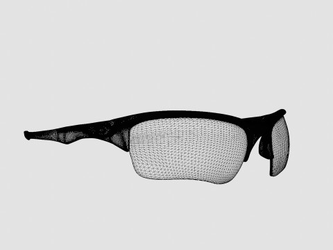 Oakley Quarter Jacket - Grey Polarized OO9200 Sport Glasses 3D 模型