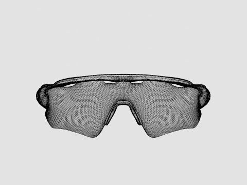 Oakley Radar EV Path - Clear Black Iridium Photochromic OO9208 Sport Glasses 3D Model