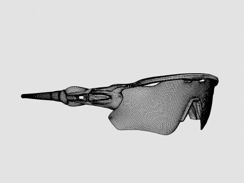 Oakley Radar EV Path - Clear Black Iridium Photochromic OO9208 Sport Glasses 3D Model