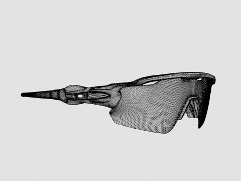 Oakley Radar EV Pitch - Prizm Black Polarized OO9211 Sport Glasses 3D Model