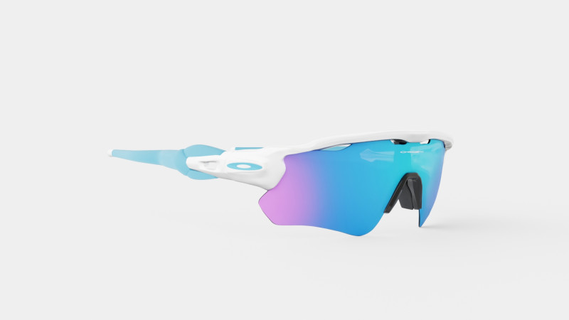 Oakley Radar EV XS Path - Sapphire Iridium OJ9001 Sport Glasses Modello 3D .c4d .max .obj .3ds .fbx .stl .blend