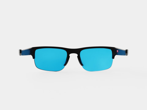 Oakley Sliver Edge - Prizm Sapphire Polarized OO9413 0665 Glasses 3D 모델