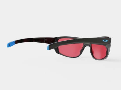 Oakley Split Shot Prizm Snow Collection - Prizm Snow Sapphire OO9416 Sport Glasses 3D Model
