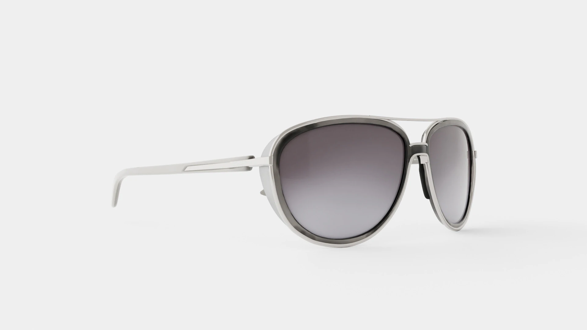 Oakley Split Time Black Grey Gradient OO4129 Sunglasses 3D Model .c4d .max .obj .3ds .fbx .stl .blend 
