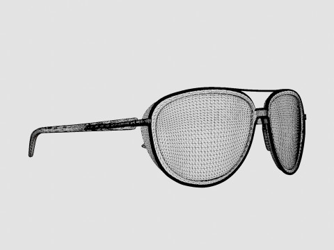 Oakley Split Time Black Grey Gradient OO4129 Sunglasses Model 3D