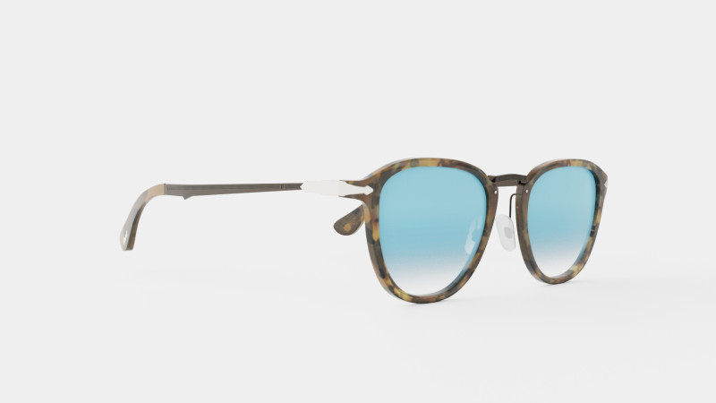 Persol - 0PO3165S 52 Sunglasses 3D मॉडल .c4d .max .obj .3ds .fbx .stl .blend