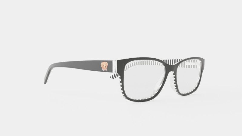 Polo Prep - PP8537 5879 Glasses 3D 模型 .c4d .max .obj .3ds .fbx .stl .blend