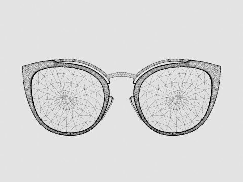Prada - 0PR 20US 54 Sunglasses 3D Model