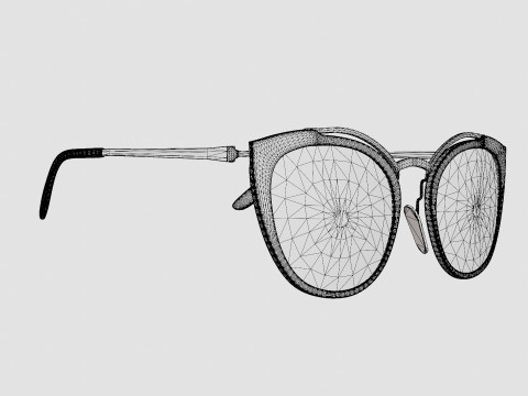 Prada - 0PR 20US 54 Sunglasses 3D Model