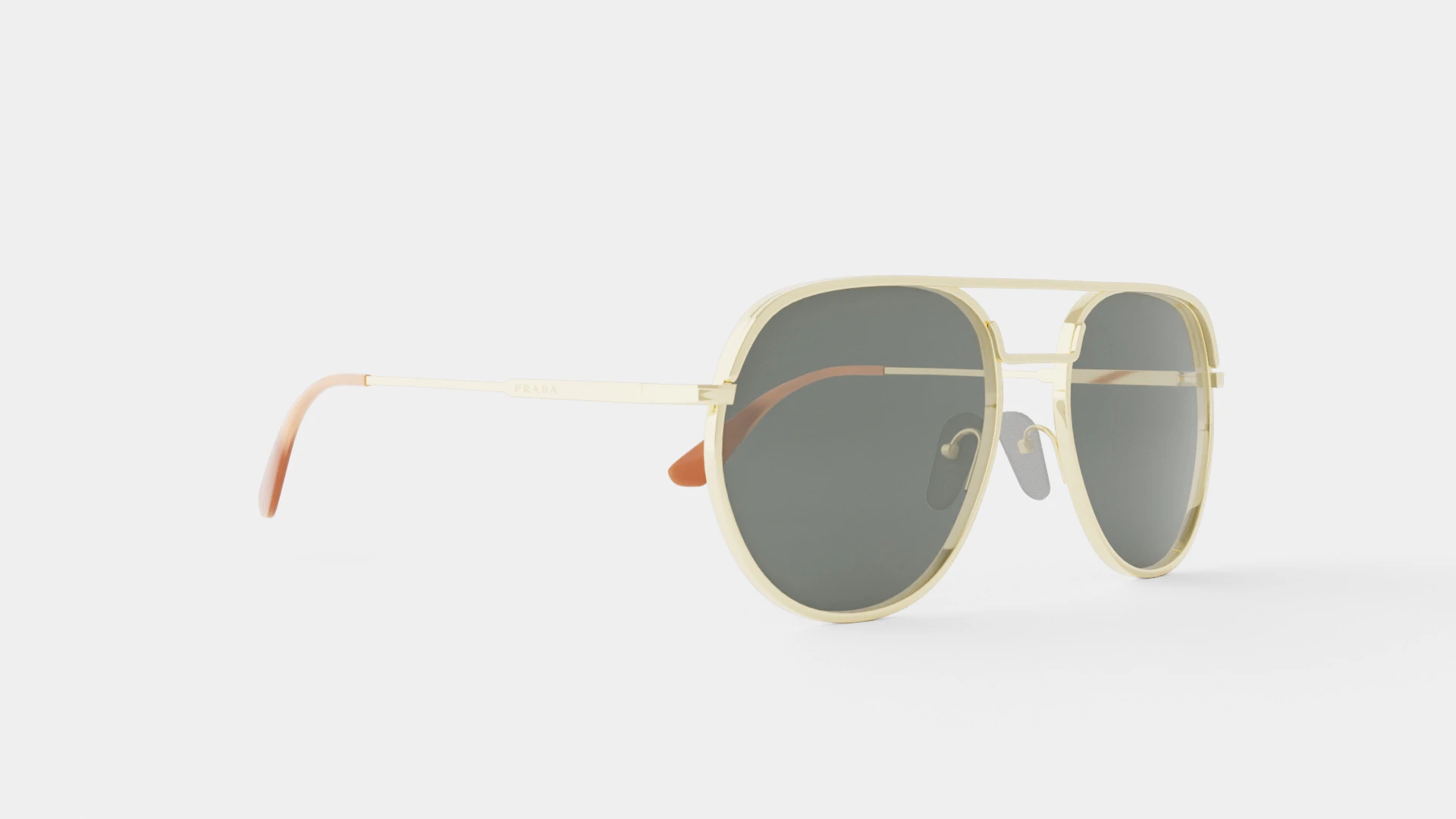 Prada - 0PR 55US 57 Sunglasses 3D Model .c4d .max .obj .3ds .fbx .stl .blend 