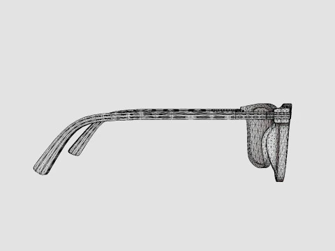 Prada - PR01WV 07F1O1 Glasses 3D Model