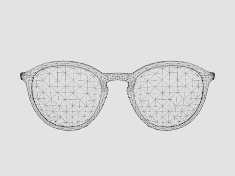 Prada - PR13TV 1AB1O1 Glasses 3D Model