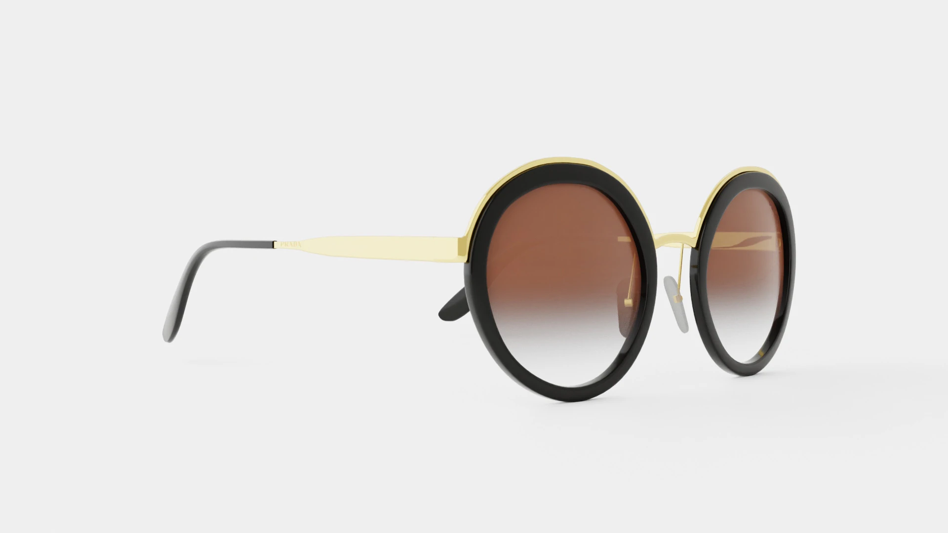 Prada - PR50TS 1AB0A7 Sunglasses 3D Model .c4d .max .obj .3ds .fbx .stl .blend