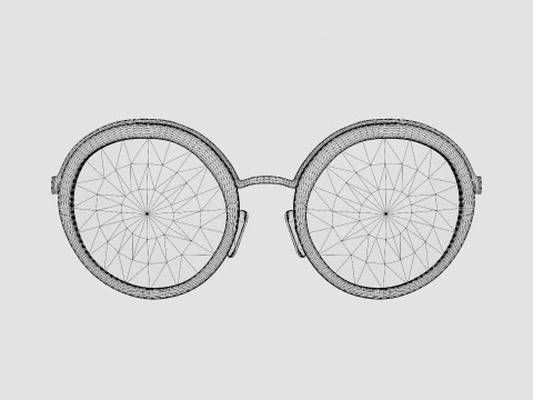 Prada - PR50TS 1AB0A7 Sunglasses 3D Model