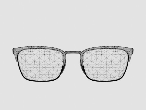 Prada - PR54TV 1AB1O1 Glasses 3D Model