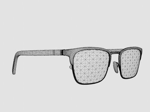 Prada - PR54TV 1AB1O1 Glasses 3D Model