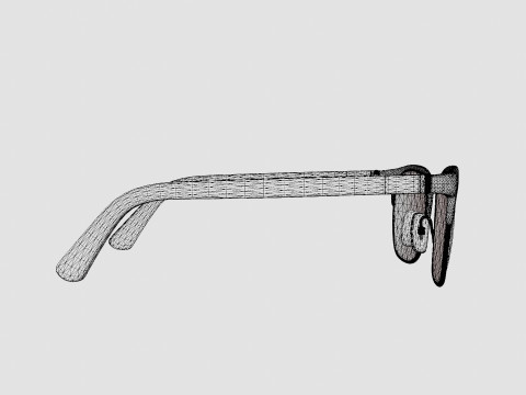 Prada - PR54TV 1AB1O1 Glasses 3D Model