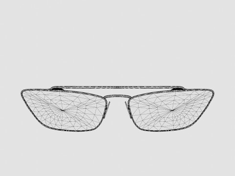 Prada - PR64US 1BC338 Sunglasses 3D Model