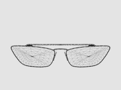 Prada - PR64US 1BC338 Sunglasses 3D Model