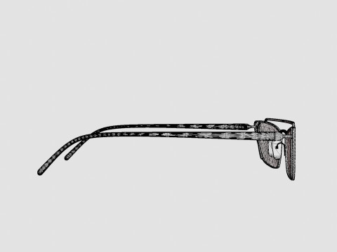 Prada - PR64US 1BC338 Sunglasses 3D Model