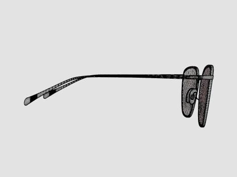 Rag and Bone - RNB3028 06J Glasses 3D Model