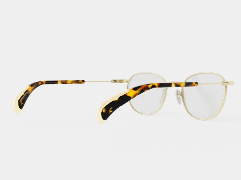 Rag and Bone - RNB7027 3YG Glasses 3D Model
