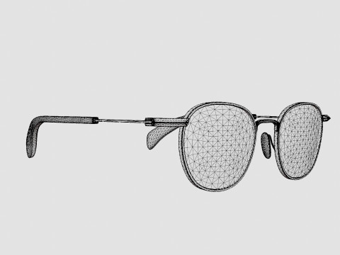 Rag and Bone - RNB7027 3YG Glasses 3D Model