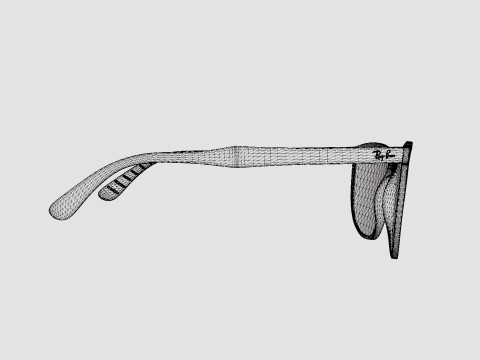 Ray-Ban - RB4291 601S55 Sunglasses 3D 模型