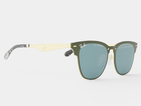 Ray-Ban Blaze Clubmaster - RB3576N Sunglasses Model 3D