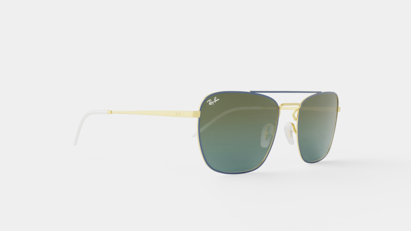 Ray-Ban - RB3588 9062I7 Sunglasses 3D Model .c4d .max .obj .3ds .fbx .stl .blend