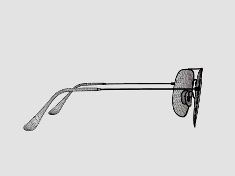Ray-Ban - RB3595 901313 Sunglasses 3D Model