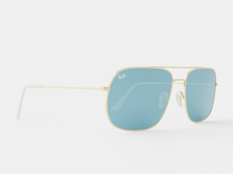 Ray-Ban - RB3595 901380 Sunglasses 3D Model