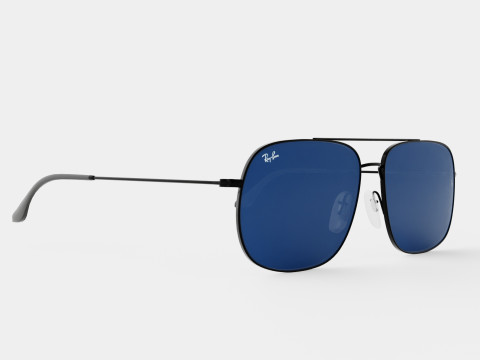 Ray-Ban - RB3595 901480 Sunglasses 3Dモデル