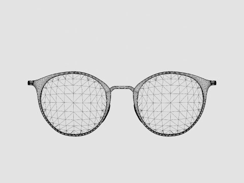 레이밴 - RY 주니어 비스타 RY1053 4064 안경 3D 모델