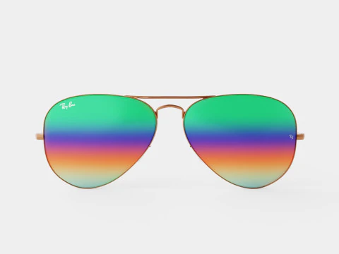 Ray-Ban Aviator - RB3025 9018C3 Sunglasses 3D Model