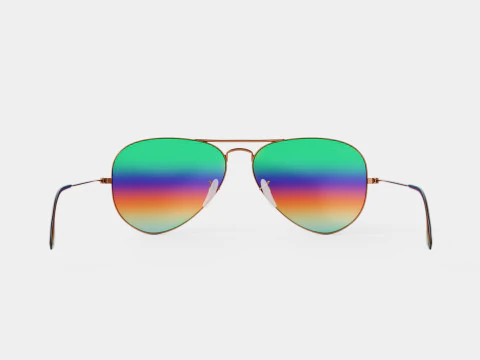 Ray-Ban Aviator - RB3025 9018C3 Sunglasses 3D Model