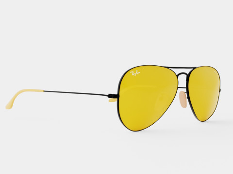Ray-Ban Aviator - RB3025 90664A Sunglasses 3D-Modell