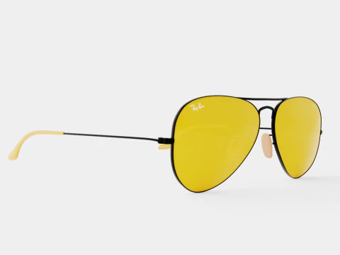 Ray-Ban Aviator - RB3025 90664A Sunglasses 3D Model
