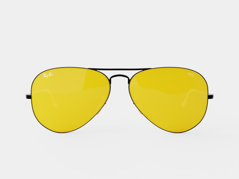 Ray-Ban Aviator - RB3025 90664A Sunglasses 3D Model