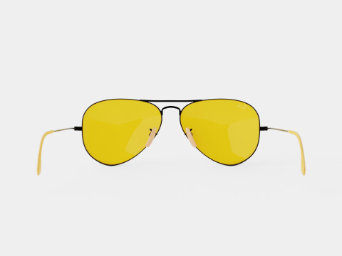 Ray-Ban Aviator - RB3025 90664A Sunglasses 3D Model