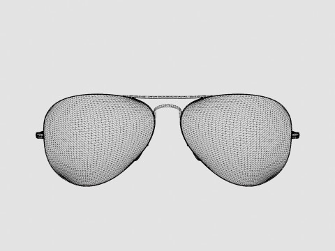 Ray-Ban Aviator - RB3025 90664A Sunglasses 3D Model